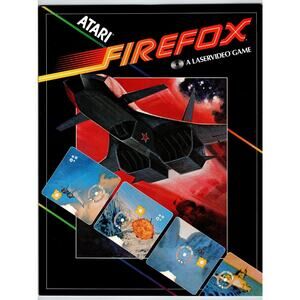 Firefox Arcade Flyer 1983 Original Retro Laser Game Promo Art Space Age Plane